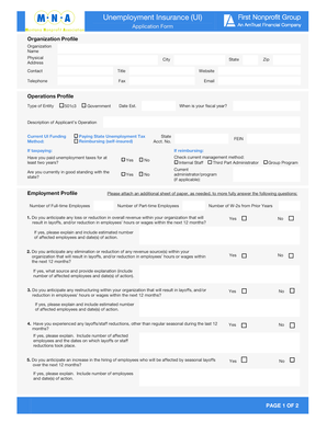 Unemployment Insurance Application Form