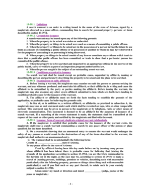 - 1 - 13-3911 Definition A search warrant is an order in writing - tucsonaz