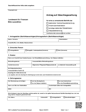 Antrag auf Abschlagszahlung