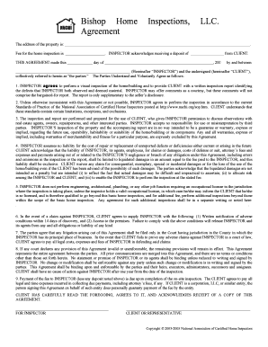 Home Inspection Agreement