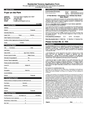 Residential Tenancy Application Form