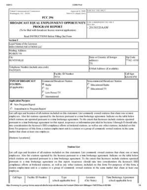 FCC Broadcast Equal Employment Opportunity Report