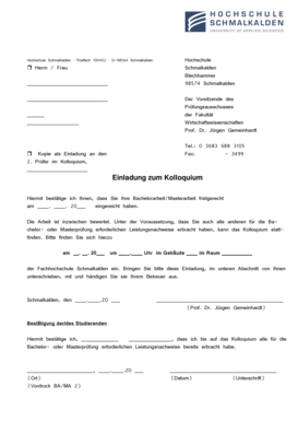 Einladung zum Kolloquium