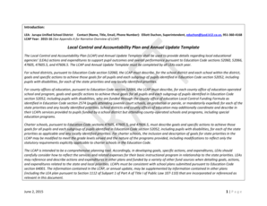 California Local Control and Accountability Plan Template