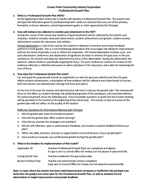 Professional Growth Plan
