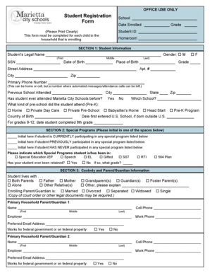 Student Registration Form