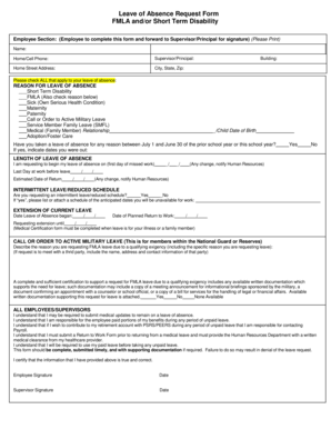 Leave of Absence Request Form