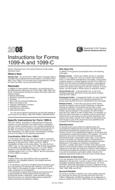 Instructions for Forms 1099-A and 1099-C