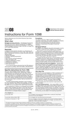 Instructions for Form 1098