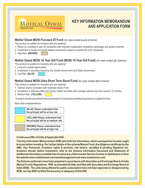 Mutual Fund Application Form