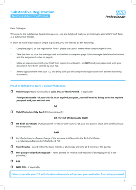 Substantive Registration Form for Nursing Staff