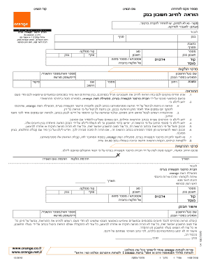 Bank Authorization Form for Partner Communications