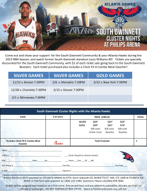 Atlanta Hawks Ticket Order Form