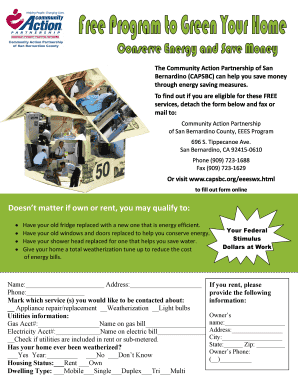 Energy Efficiency Service Application