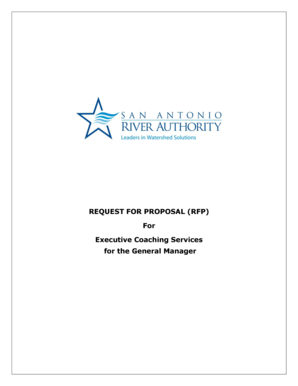 Request for proposal sample - REQUEST FOR PROPOSAL (RFP) For Executive Coaching Services for the General Manager Index I Background - sara-tx