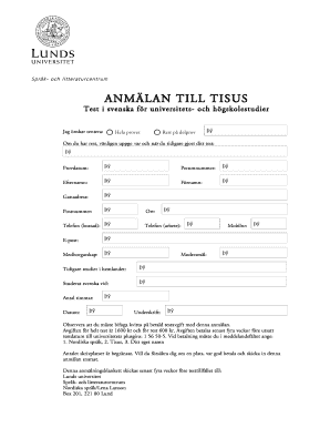 TISUS Swedish Language Test Application