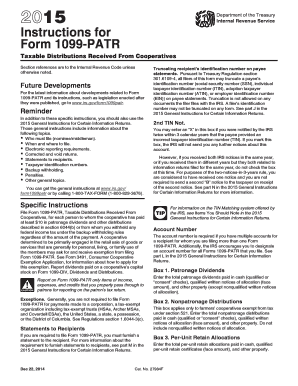 Instructions for Form 1099-PATR