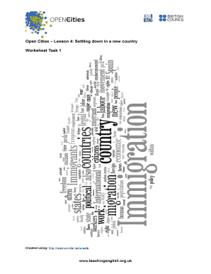 Open Cities Lesson 4 Worksheet