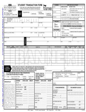 Student Transaction Form