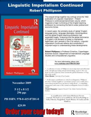Linguistic Imperialism Continued Order Form