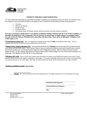 Consent for Wellness Screening
