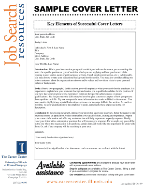 Cover Letter Template
