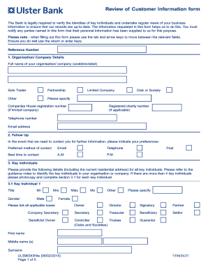 Customer Information Form