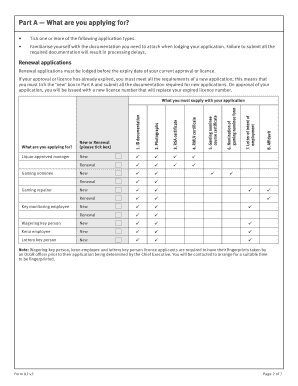 Queensland Liquor and Gaming Employee Application Form 82