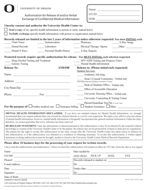 Authorization for Release of Confidential Medical Information