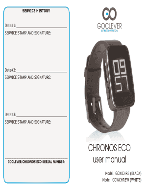 Chronos Eco Service History Form