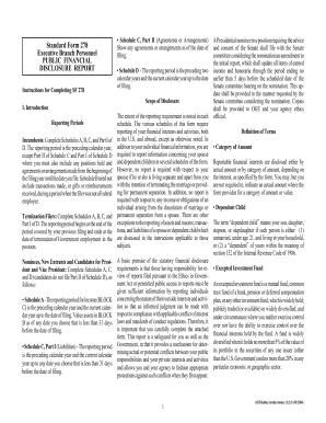 Standard Form 278 Public Financial Disclosure Report