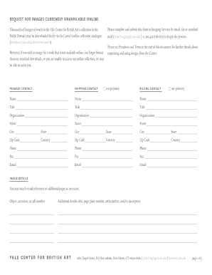 Yale Center for British Art Image Request Form