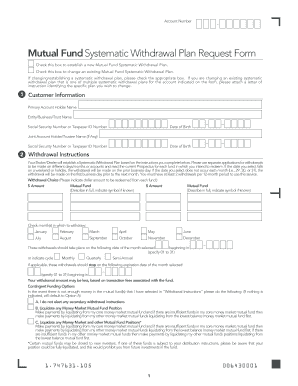 Mutual Fund Systematic Withdrawal Plan Request Form