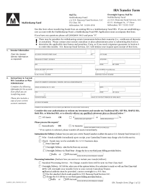 IRA Transfer Form