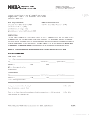 NKBA Certification Application