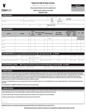 EmblemHealth Group Enrollment Form