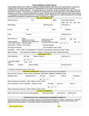 Patient Information Form