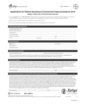 Xofigo Patient Assistance Application Form
