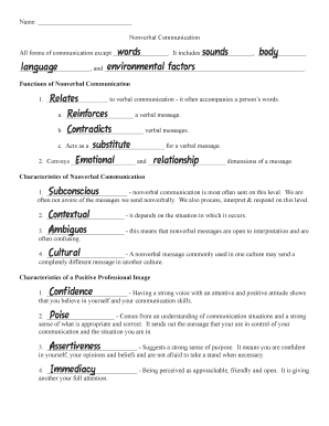 Nonverbal Communication Guide