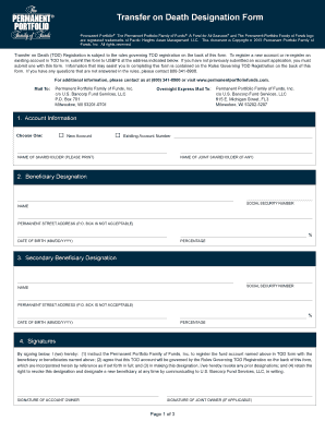 Transfer on Death Designation Form