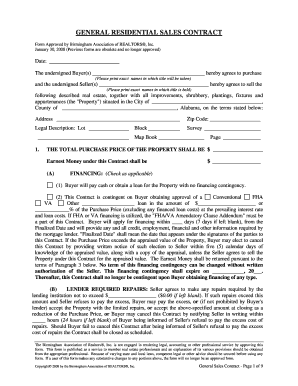 General Residential Sales Contract