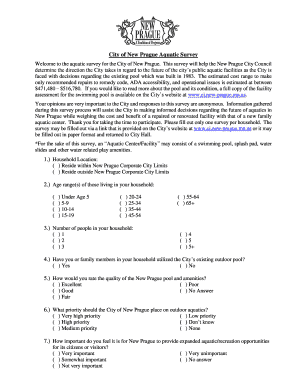 City of New Prague Aquatic Survey