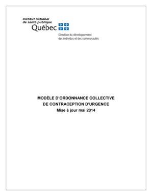 Ordonnance collective de contraception d’urgence