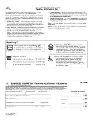 New York State Estimated Income Tax Payment Voucher