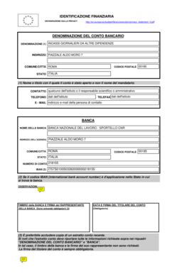Identificazione Finanziaria