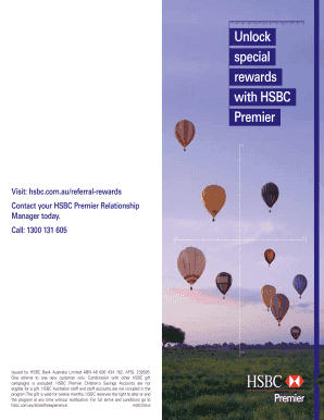 HSBC Premier Referral Rewards Form