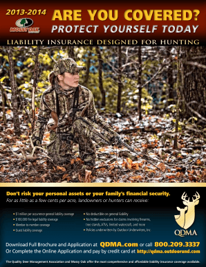 Hunting Land Liability Insurance Application