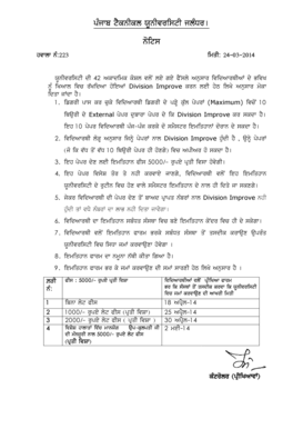 Punjab Technical University Exam Form