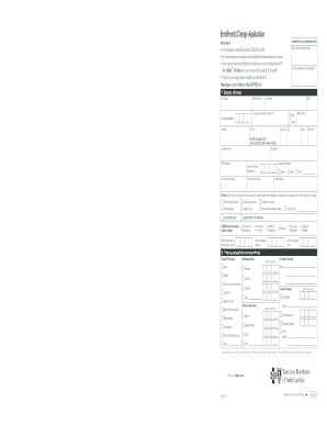 Blue Cross and Blue Shield of North Carolina Enrollment Form