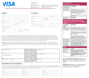 Credit Card Application Form